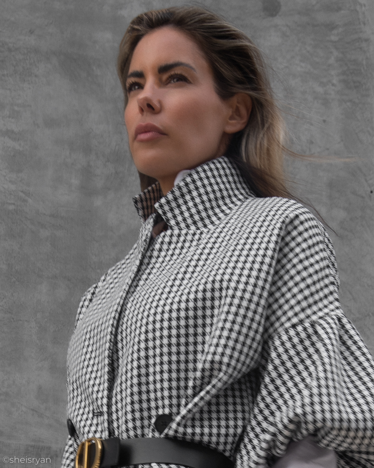 women in trending houndstooth pieces and white dress under 