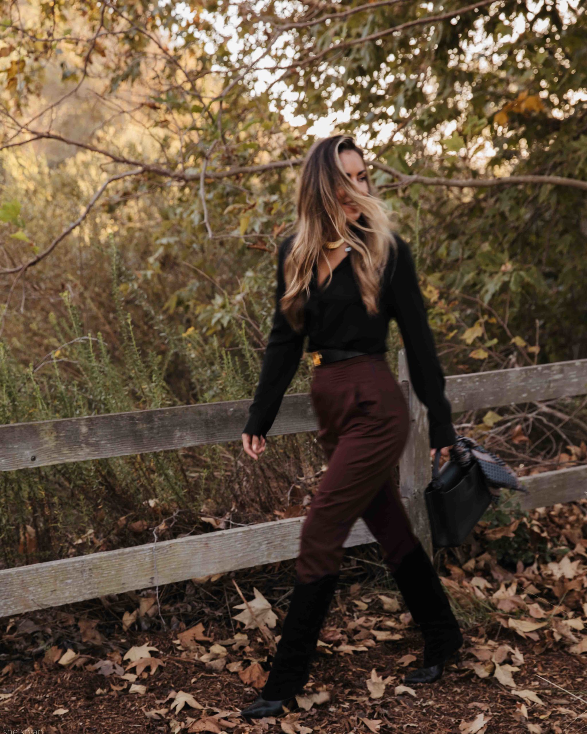 burgundy fall pants for women 